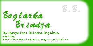 boglarka brindza business card